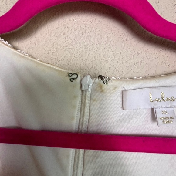 Lulus White Sequin Love Lasts Forever Sequin Wrap Style Maxi Dress XL - Picture 12 of 12